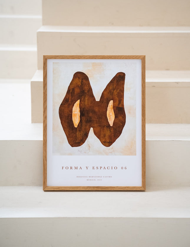 Art Print Forma y Espacio + Oak Frame - Things I Like Things I Love