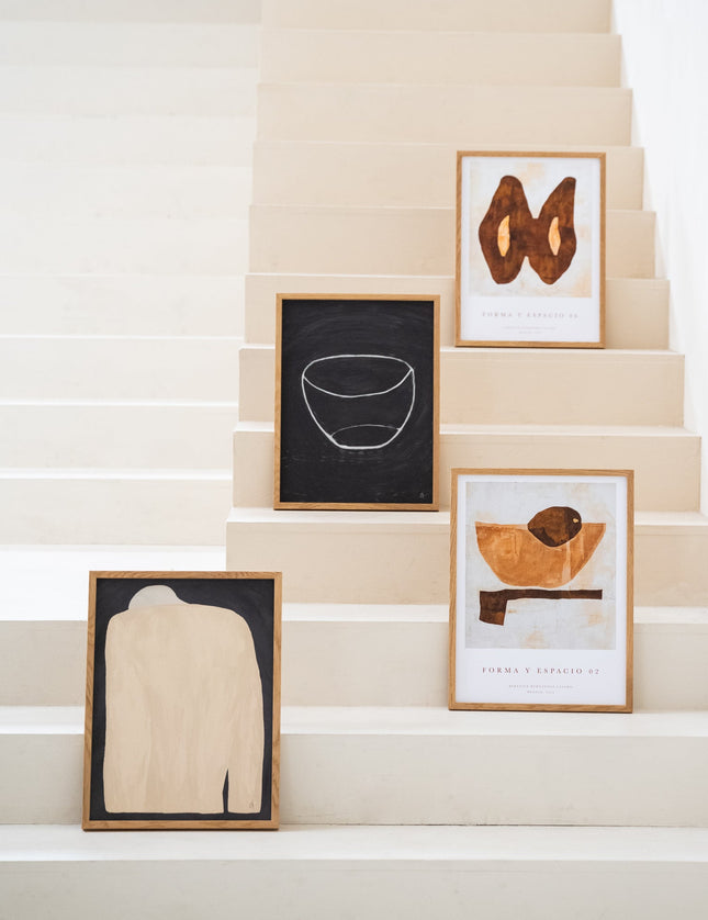 Art Print Forma y Espacio + Oak Frame - Things I Like Things I Love