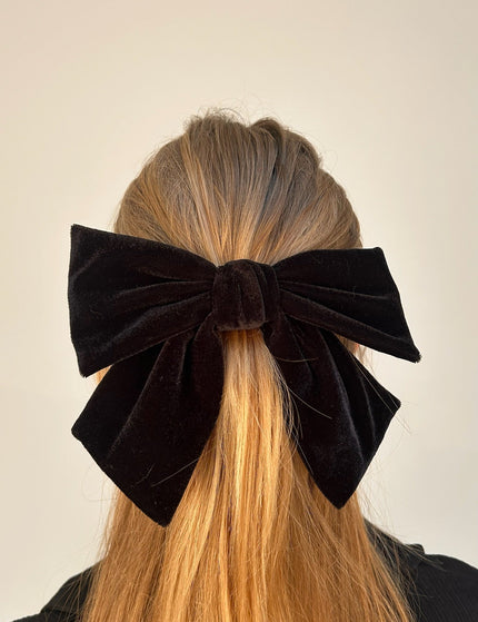 Big Velvet Bow Clip Corinne - Things I Like Things I Love