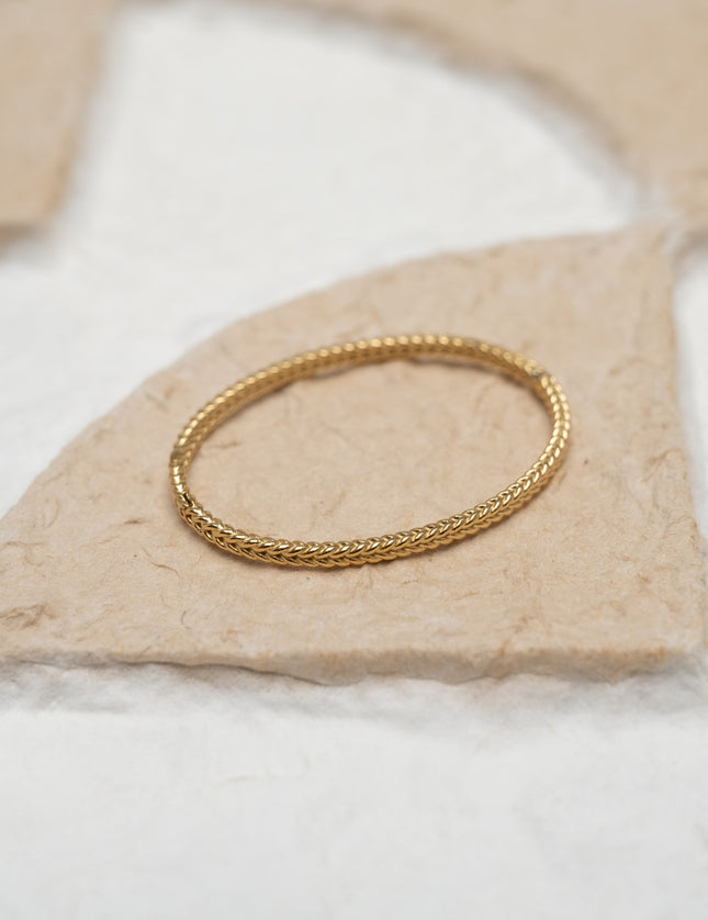 Bracelet Bangle Braid Gold - Things I Like Things I Love