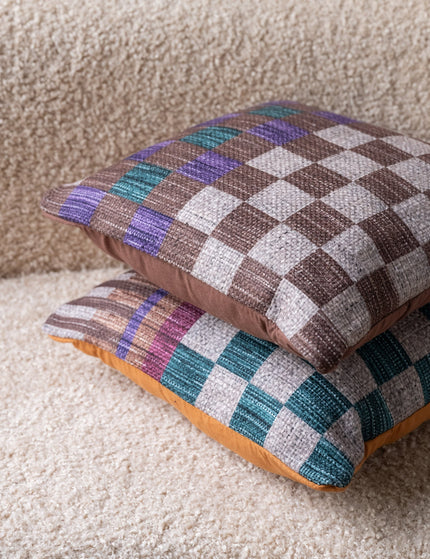 Cushion Checked Multi - Things I Like Things I Love