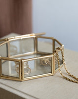 Glass Box Octagonal Gold