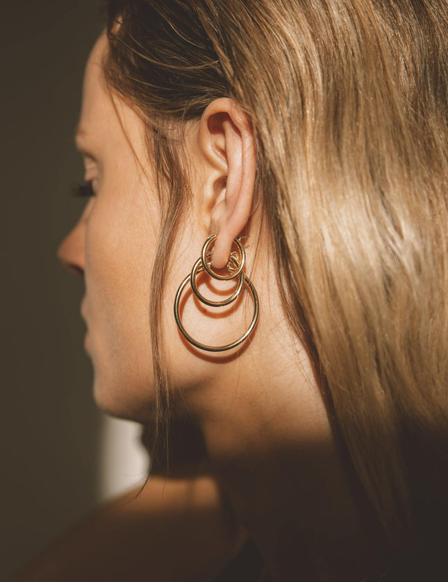 Goldfilled Earring Chunky Hoop - Things I Like Things I Love