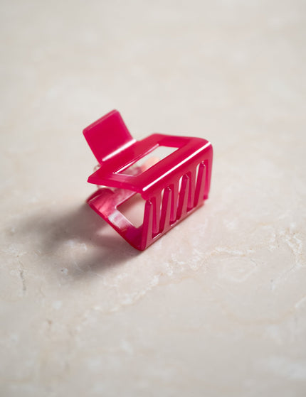 Hair Claw Clip Square Fuchsia - Things I Like Things I Love