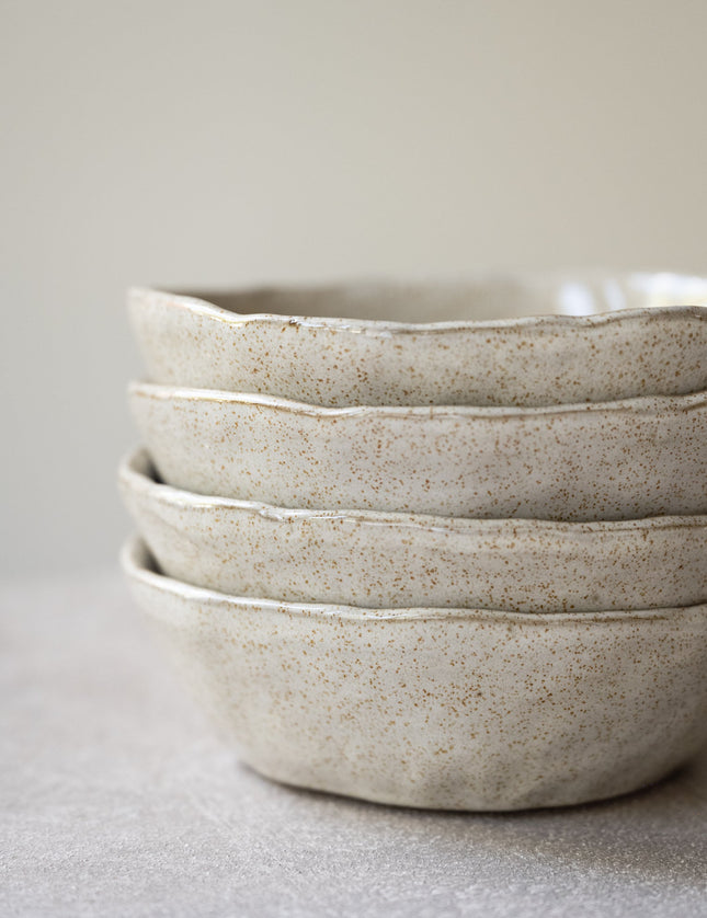 Handmade Medium Bowl Serpa Beige - Things I Like Things I Love