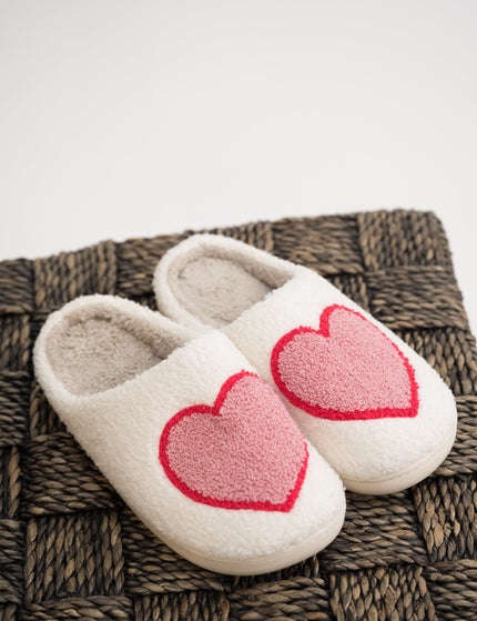 Heart Slippers Red - Things I Like Things I Love