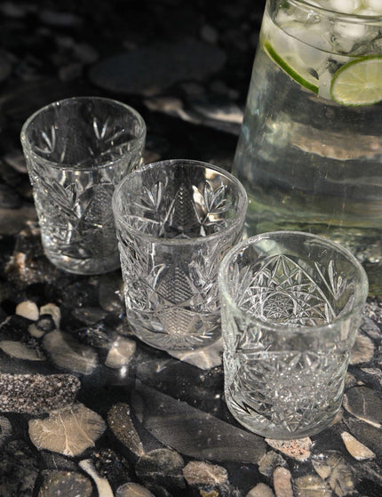 Hobstar Tumbler Glass - Things I Like Things I Love