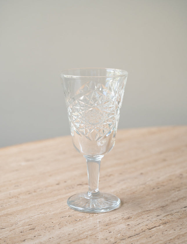 Hobstar Wine Glass - Things I Like Things I Love