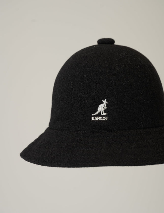 KANGOL Wool Casual Black Bucket Hat - Things I Like Things I Love