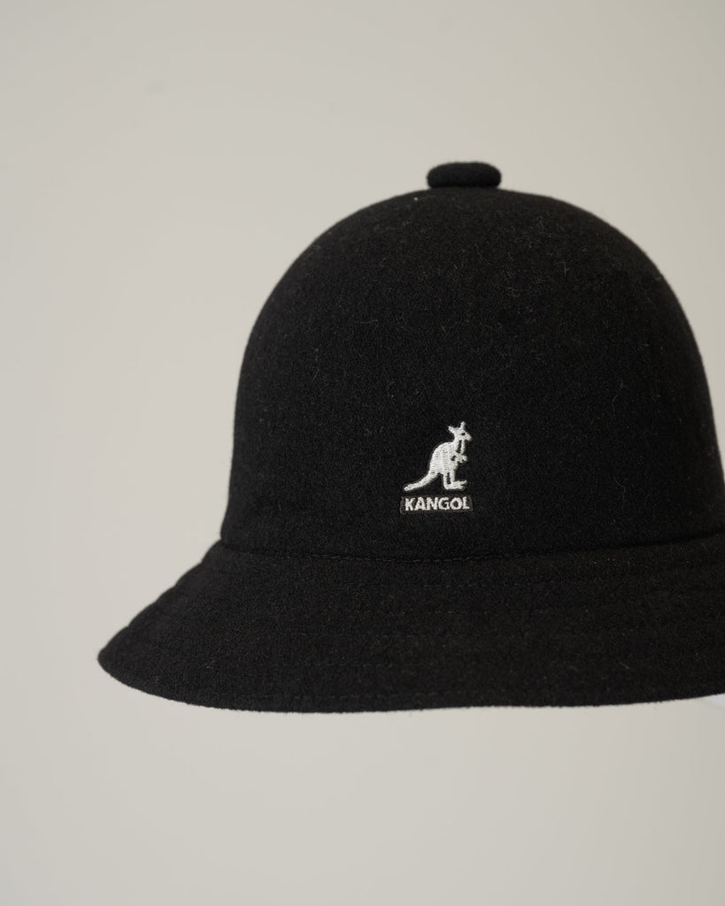 KANGOL Wool Casual Black Bucket Hat - Things I Like Things I Love