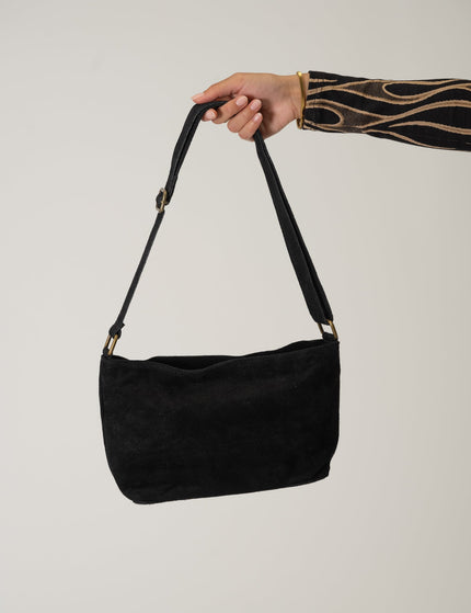 Karin Suede Bag Black - Things I Like Things I Love