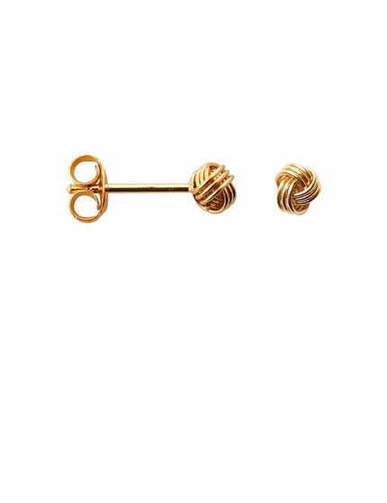 Knot Earring Stud Gold - Things I Like Things I Love