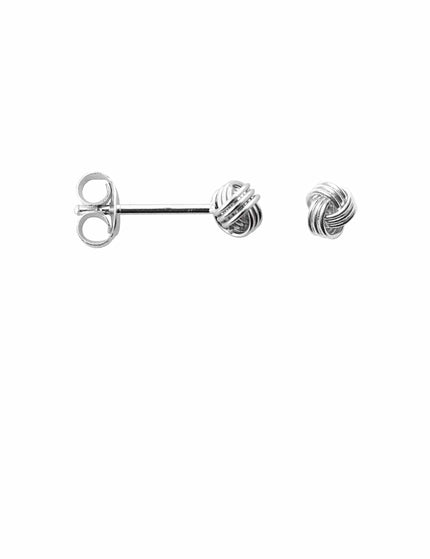 Knot Earring Stud Silver - Things I Like Things I Love