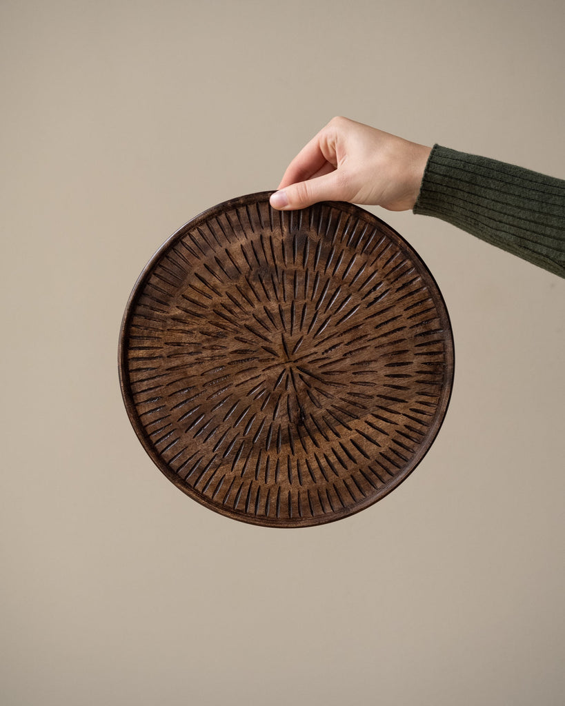 Large Dish Zafra Wood Dark - Things I Like Things I Love