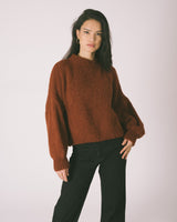 Lily Knit Bordeaux Brown One Size