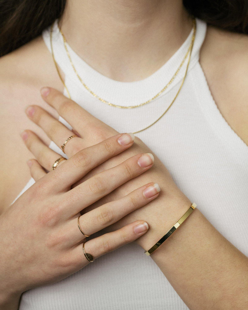 Livia Thick Solid Bracelet - Things I Like Things I Love