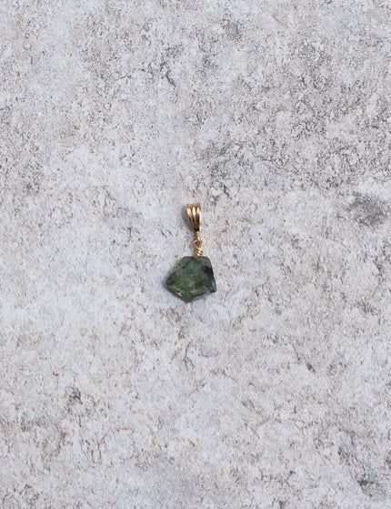 Necklace Charm May Emerald Gold Filled - Things I Like Things I Love