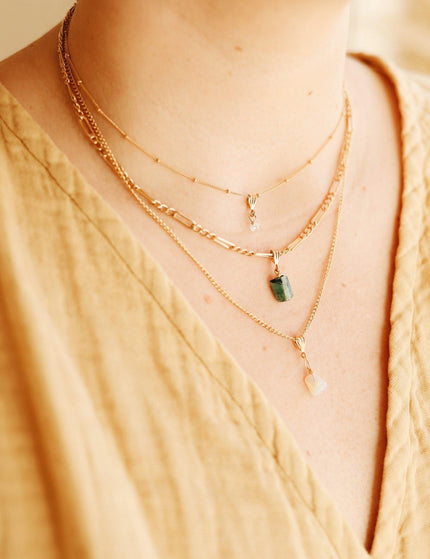 Necklace Charm May Emerald Gold Filled - Things I Like Things I Love