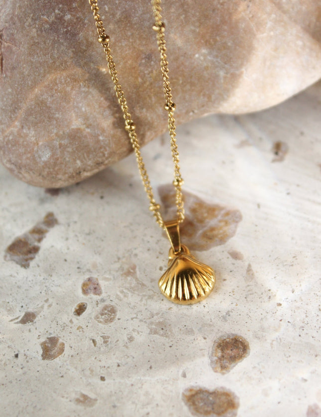 Necklace We Shell Sea Gold - Things I Like Things I Love