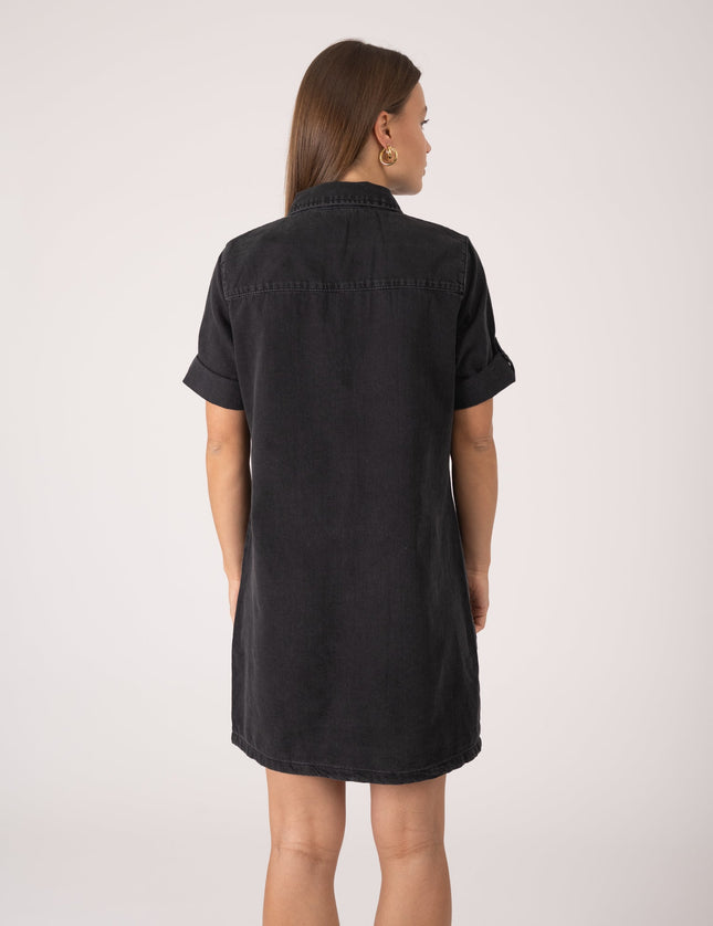 New Signe Denim Dress Black - Things I Like Things I Love