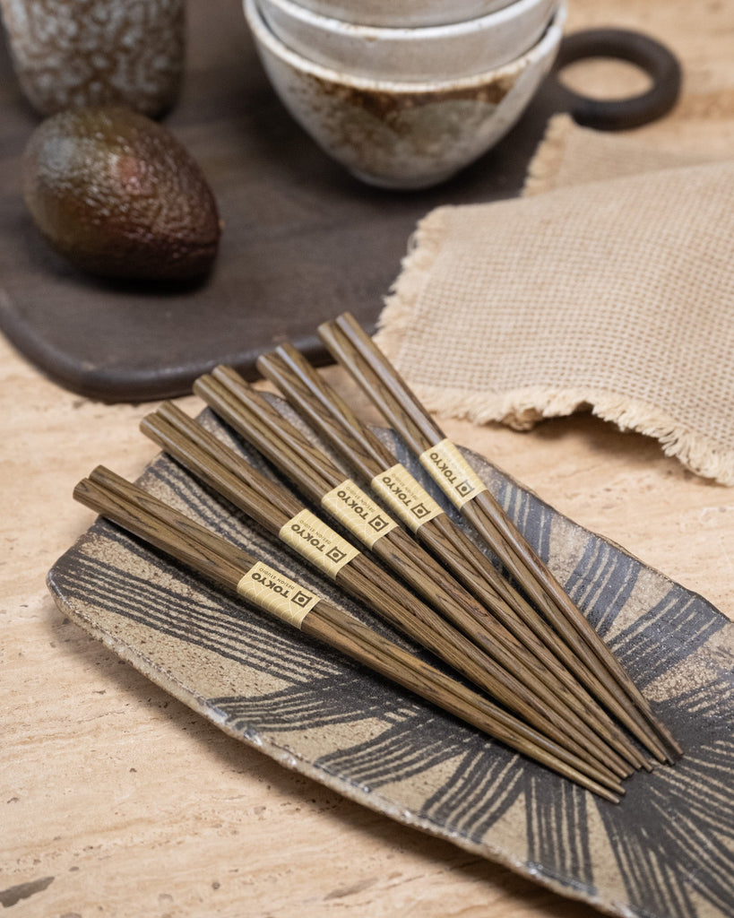 SET OF 5 - Chopsticks Tokyo Wood - Things I Like Things I Love