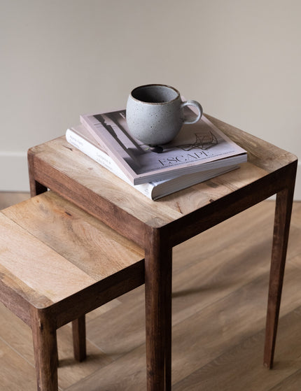 Side Table Stan Wood Brown - Set of 2 - Things I Like Things I Love