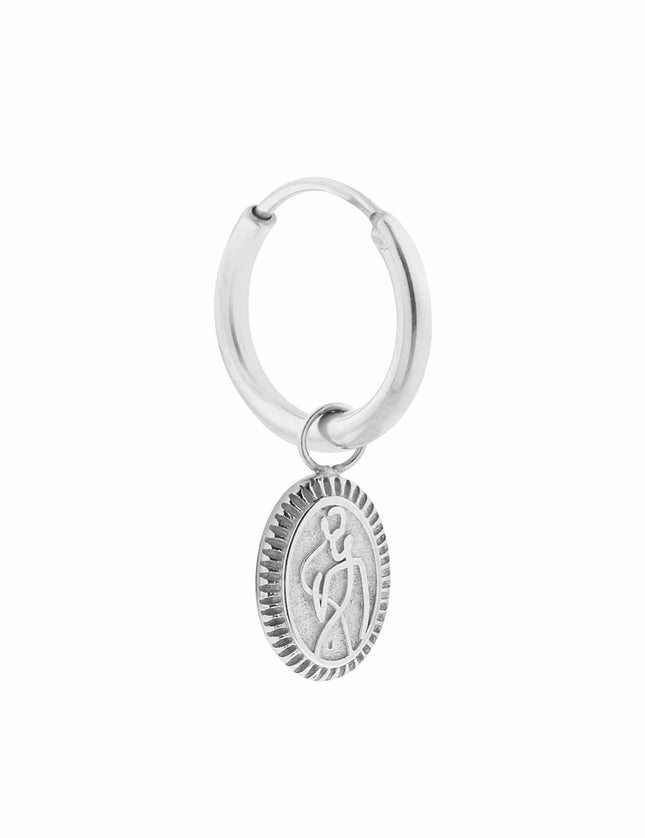 Single L'amour Hoop Silver - Things I Like Things I Love