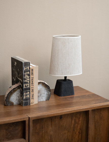 Table Lamp Kardan Black + Shade Breska - Things I Like Things I Love