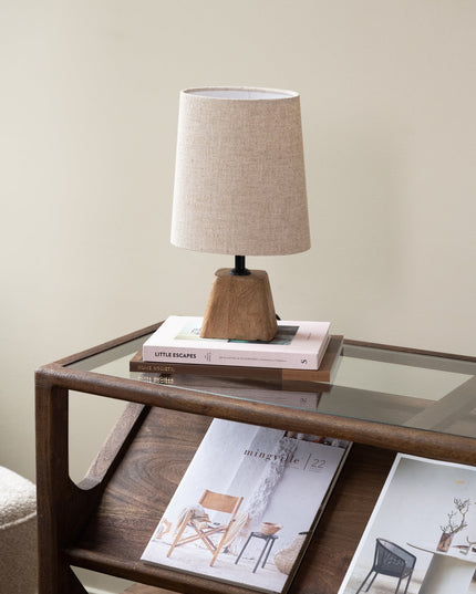 Table Lamp Kardan Brown + Shade Breska - Things I Like Things I Love