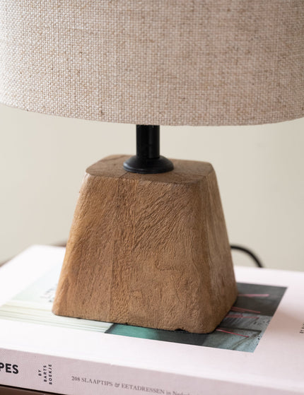 Table Lamp Kardan Brown + Shade Breska - Things I Like Things I Love