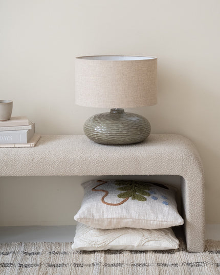 Table Lamp Oldham Green/Beige - Things I Like Things I Love