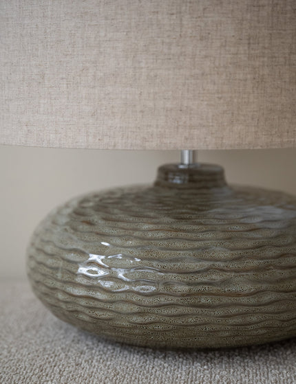 Table Lamp Oldham Green/Beige - Things I Like Things I Love