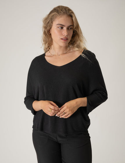 TILTIL Amber Knitted Top Black One Size - Things I Like Things I Love