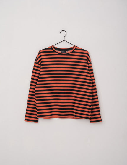 TILTIL Capta Stripe Shirt Black Coral - Things I Like Things I Love