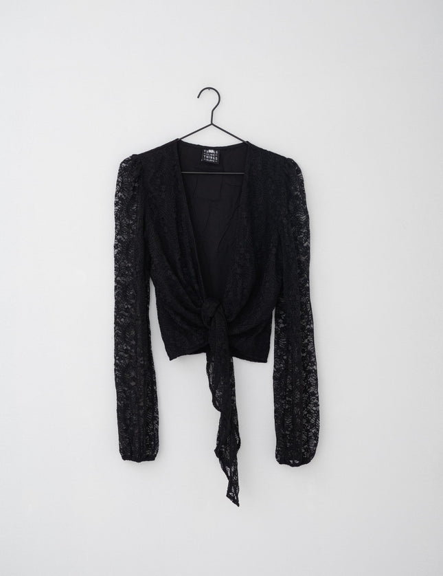 TILTIL Dionne Lace Longsleeve Wrap Top - Things I Like Things I Love