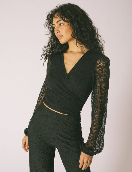 TILTIL Dionne Lace Longsleeve Wrap Top - Things I Like Things I Love