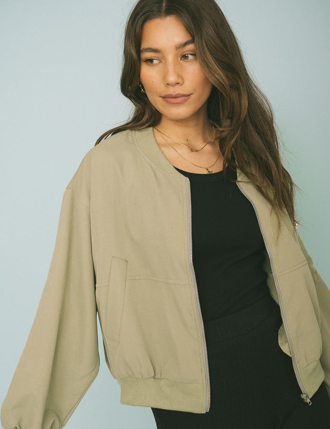 TILTIL Emi Spring Bomber Khaki One Size - Things I Like Things I Love