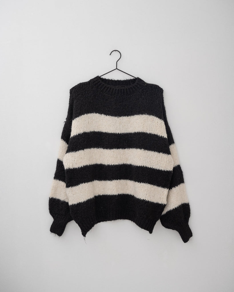 TILTIL Fashi Stripe Knit Black White One Size - Things I Like Things I Love