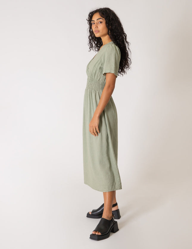 TILTIL Fenna Dress Linen Salvia - Things I Like Things I Love