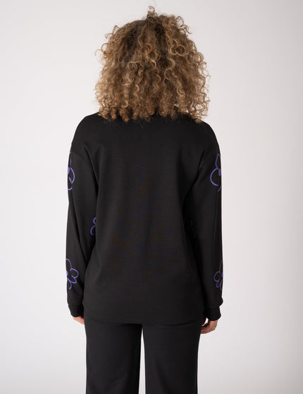 TILTIL Flo Flower Longsleeve Black Purple - Things I Like Things I Love