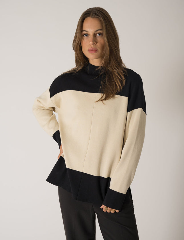 TILTIL Henio Knit Black Ivory One Size - Things I Like Things I Love