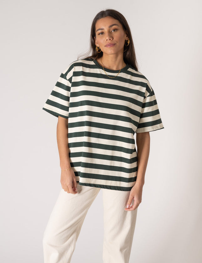 TILTIL Loua Tee Stripe Green One Size - Things I Like Things I Love