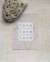 TILTIL Love Love Love Postcard + Envelope