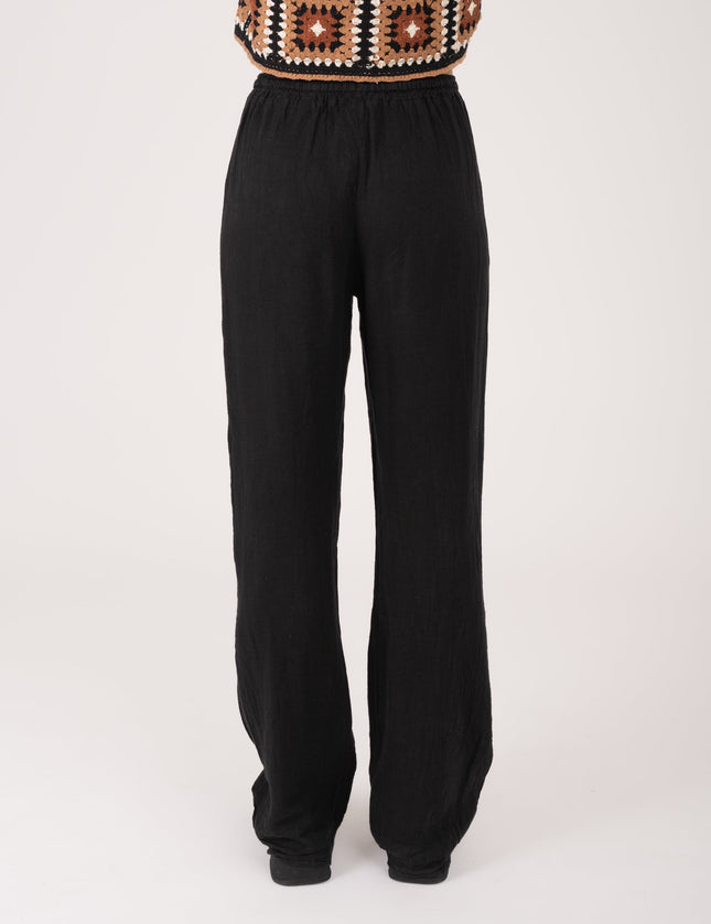 TILTIL Mailey Linen Pants Black - Things I Like Things I Love