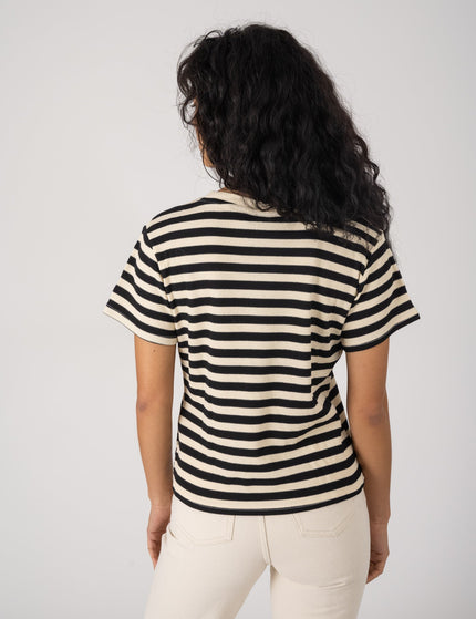 TILTIL Many Stripe Knit Black Beige One Size - Things I Like Things I Love