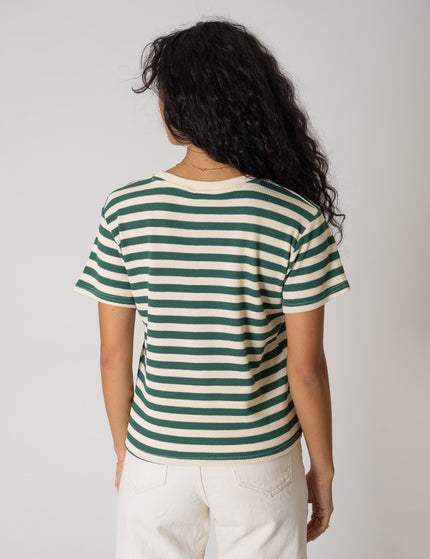 TILTIL Many Stripe Knit Green Beige One Size - Things I Like Things I Love