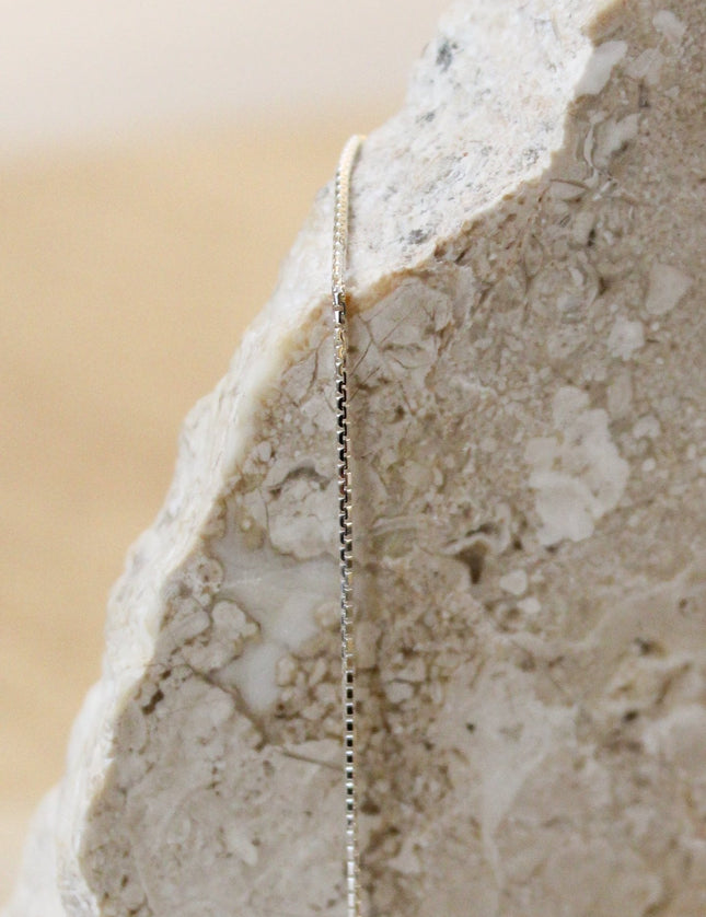 TILTIL Rectangle Chain 925 Silver Necklace - Things I Like Things I Love