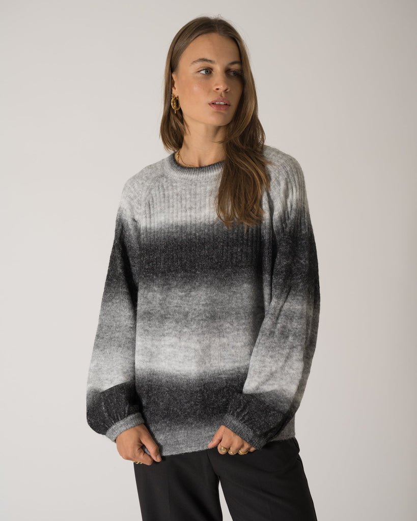 TILTIL Rikkie Striped Knit Faded Grey - Things I Like Things I Love