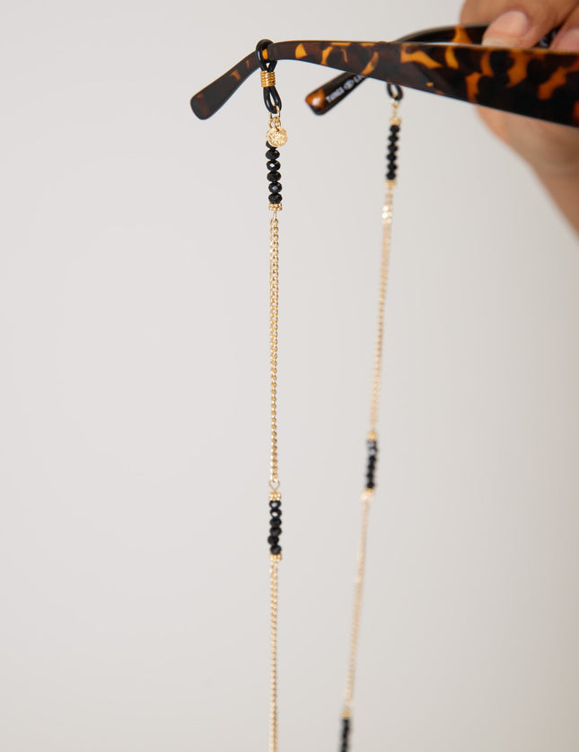 TILTIL Sunglass Chain Nima Black Gold - Things I Like Things I Love