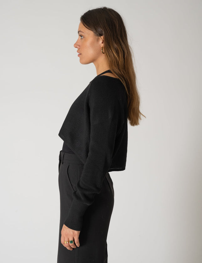 TILTIL Zoey Cropped Knit Black One Size - Things I Like Things I Love